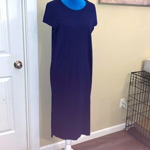 Royal blue tee shirt dress
